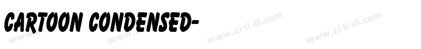 Cartoon Condensed字体转换